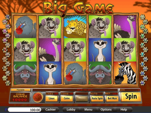 Banner of Big Game Slot by Saucify