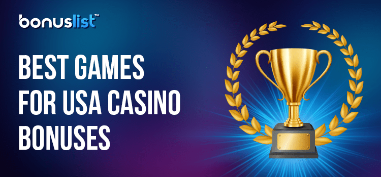 A Golden winner trophy for the best games to use bonus funds and free spins