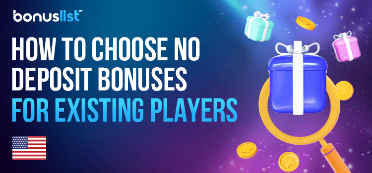 A few gift boxes with a microscope describes how to choose no deposit bonus for already registered players