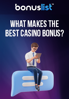 A person is searching in his tab about what makes the best casino bonus for us players