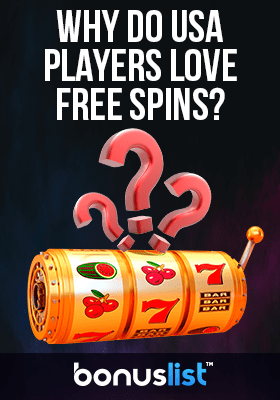 A slot reel with questions marks for the reason us players enjoy free spins bonuses